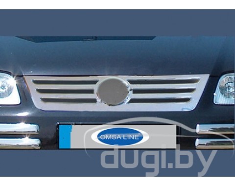 Хром накладка на решетку радиатора (нерж.) для Caddy (2004-2010)